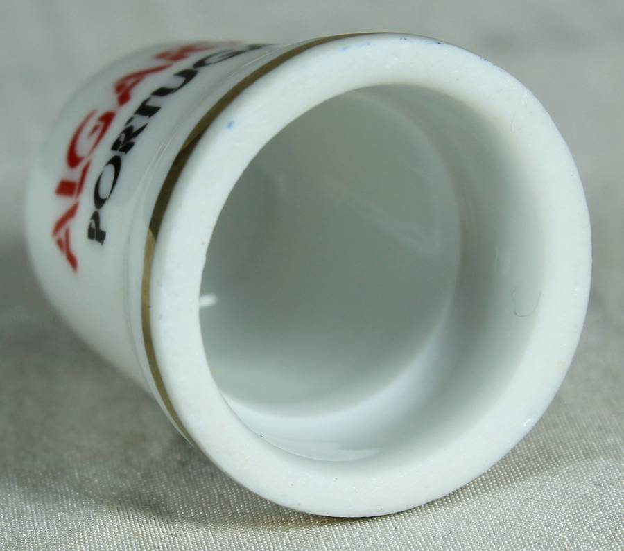 Bone China thimble - Algarve - Portugal