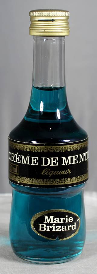 Mini liquor bottle - Marie Brizard - creme de menthe