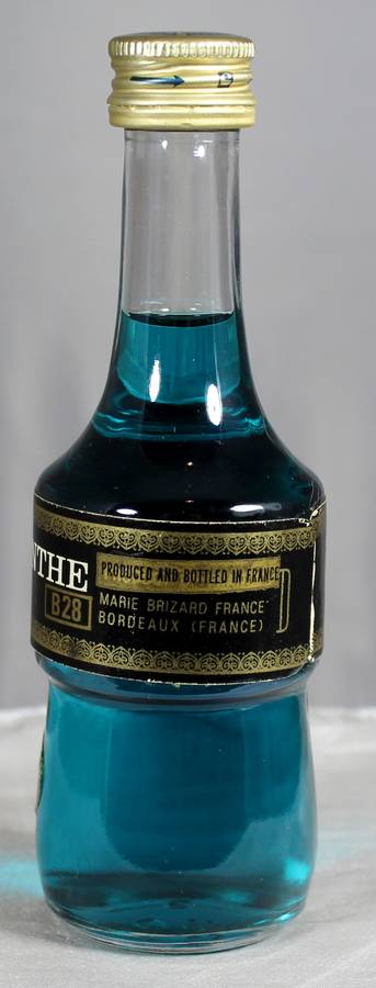 Mini liquor bottle - Marie Brizard - creme de menthe