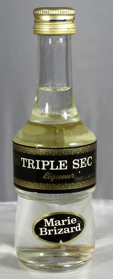 Mini liquor bottle - Marie Brizard - triple sec