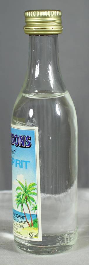Mini liquor bottle - Ian Thomas - Cane spirit