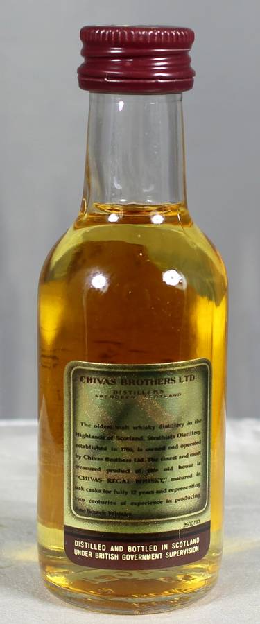 Mini liquor bottle - Chivas Regal - Whisky