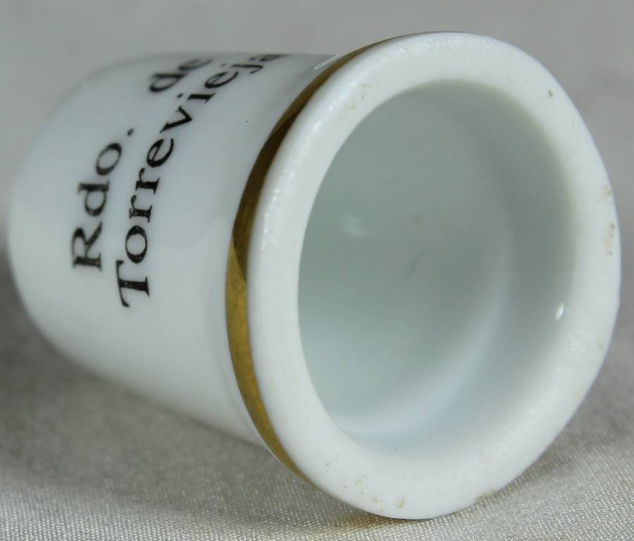 Bone China thimble - Rdo. de Torrevieja
