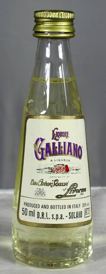 Mini liquor bottle - Galliano liqueur