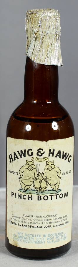 Mini liquor bottle - Hawg  & Hawg - Pinch Bottom - Non-alcoholic