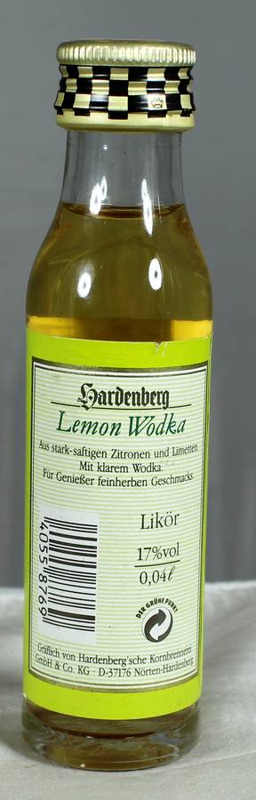 Mini liquor bottles - Hardenberg - Lemon wodka
