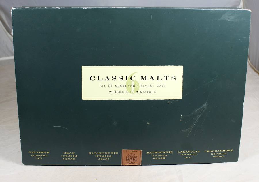 Mini liquor bottles - classic Scotland's malt whisky set