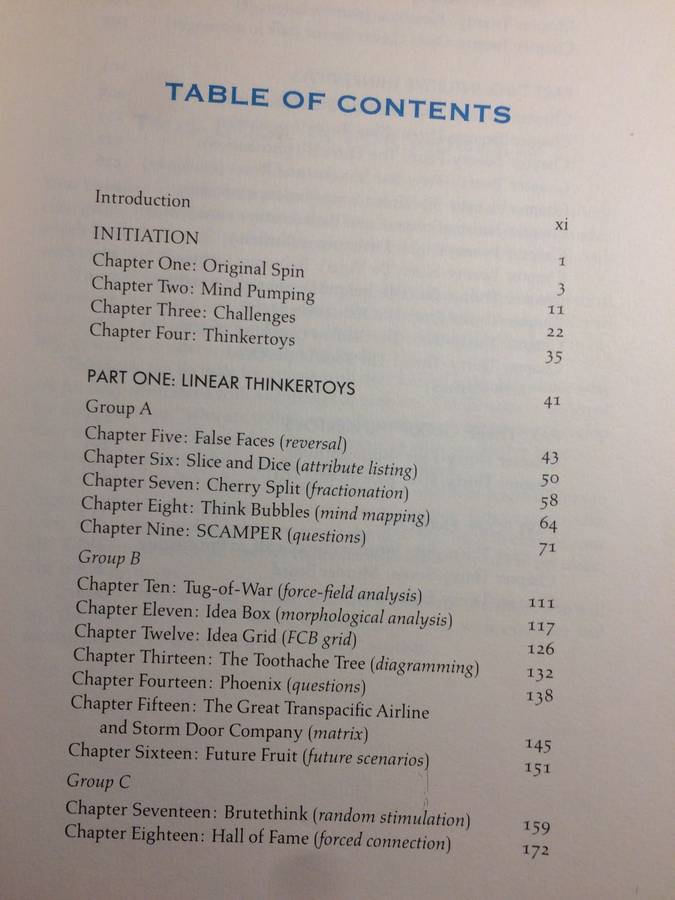 Thinkertoys: A Handbook of Business Creativity - Michael Michalko (1991 1st Edition)