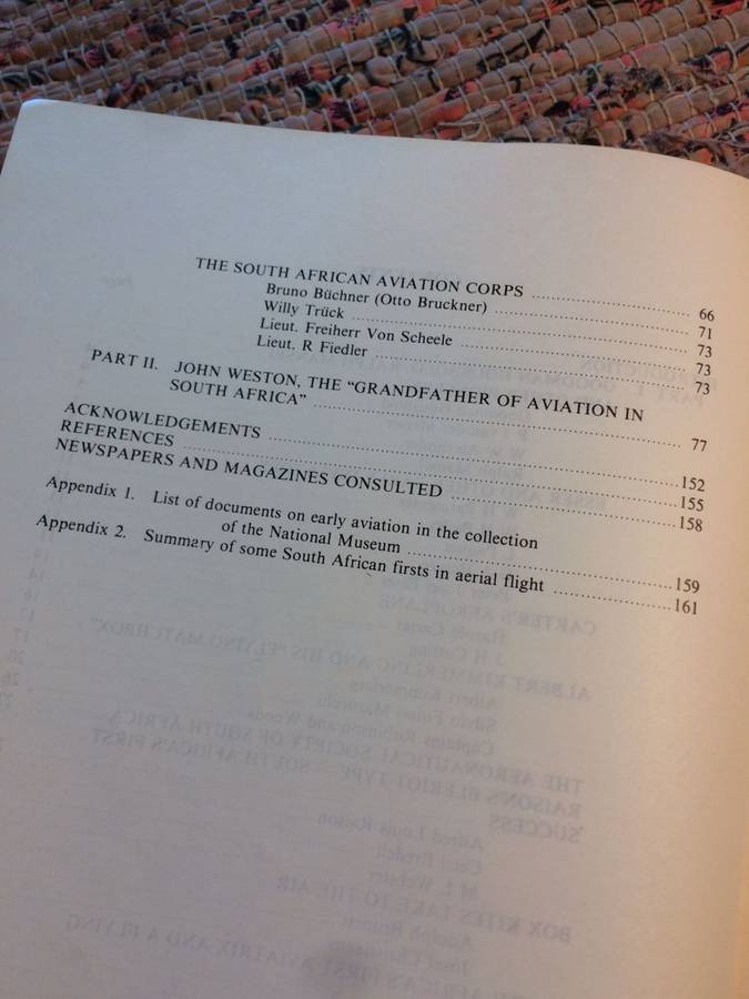 Pioneers of Early Aviation in South Africa - Hannes Oberholzer (Volume 7 Oktober 1981)