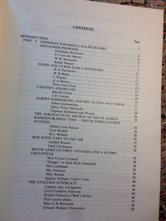 Pioneers of Early Aviation in South Africa - Hannes Oberholzer (Volume 7 Oktober 1981)