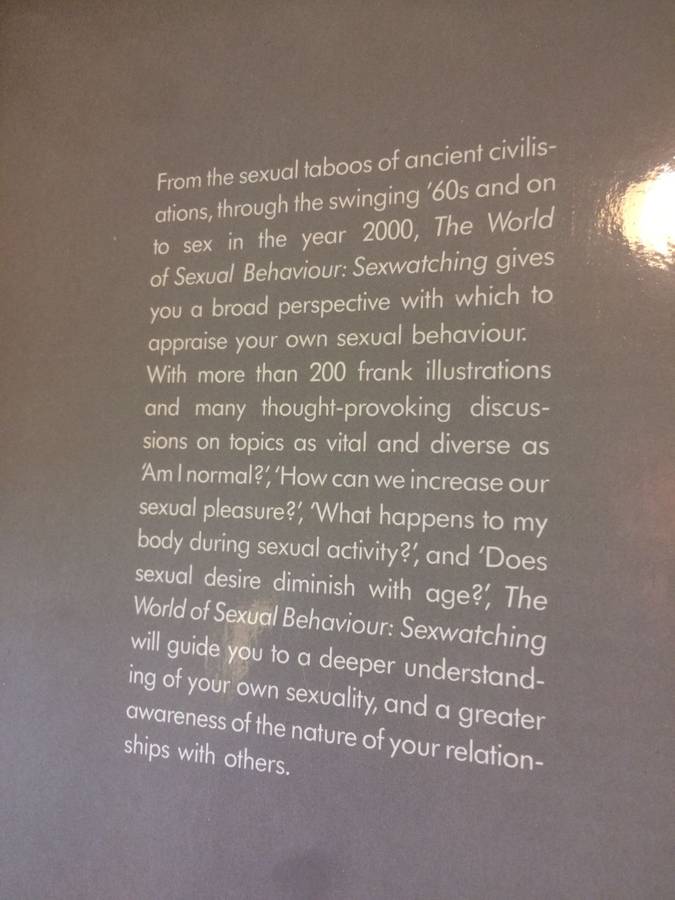 Sexwatching: Looking into the World of Sexual Behaviour - Milton Diamond (1st Edition Hardcover)