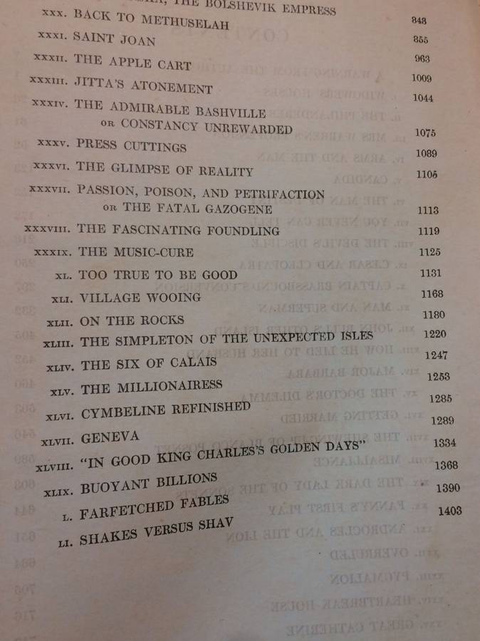 The Complete Plays of Bernard Shaw - Odhams Press - Antiquarian Collectible RARE