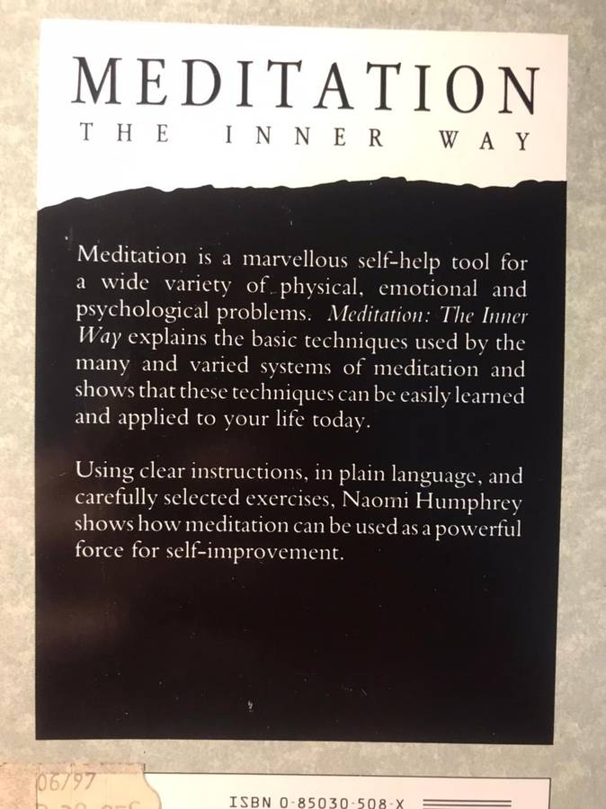Meditation: The Inner Way - Naomi Humphrey