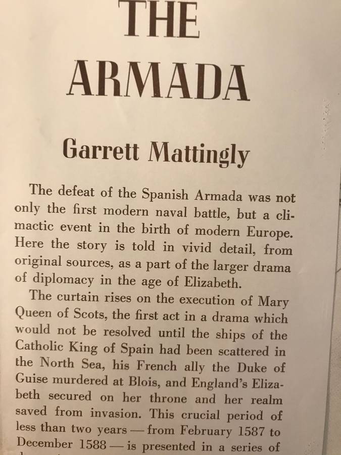 The Armada - Garrett Mattingly (1959 1st Edition Hardcover)
