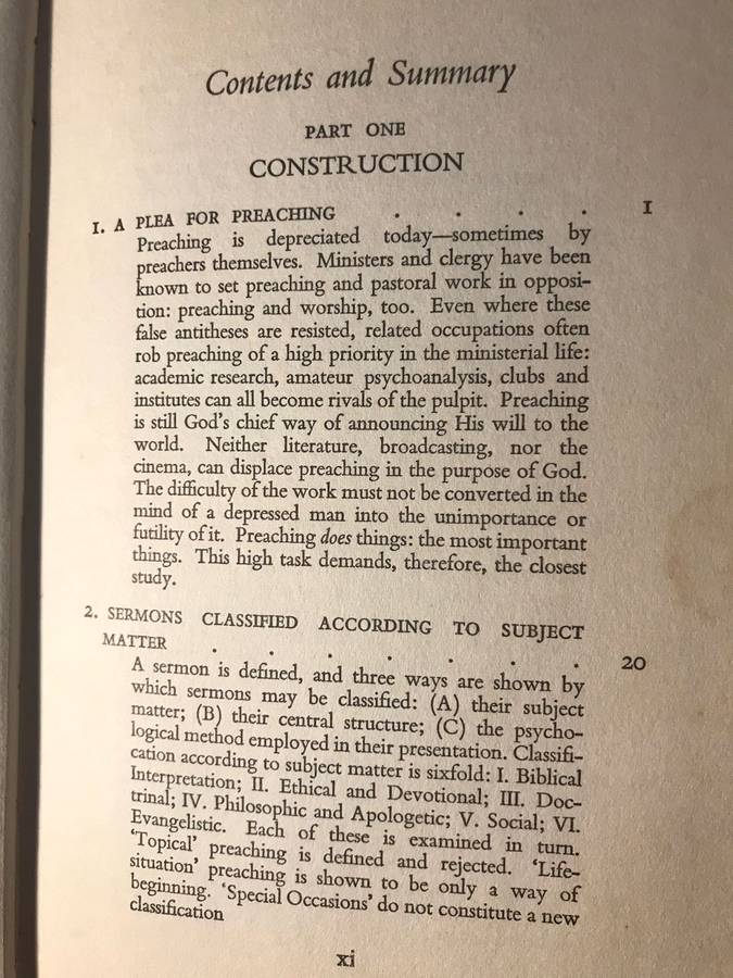 The Craft of the Sermon - WE Sangster (1964 Hardcover - The Epworth Press)