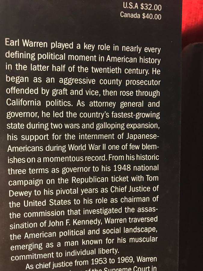 Justice for All: Earl Warren and the Nation He Made - Jim Newton (2006 1st Edition Hardcover)
