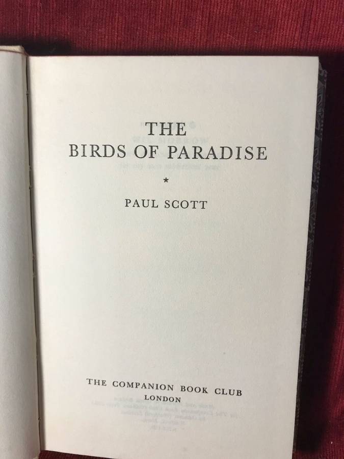 The Birds of Paradise - Paul Scott (1963 Hardcover)