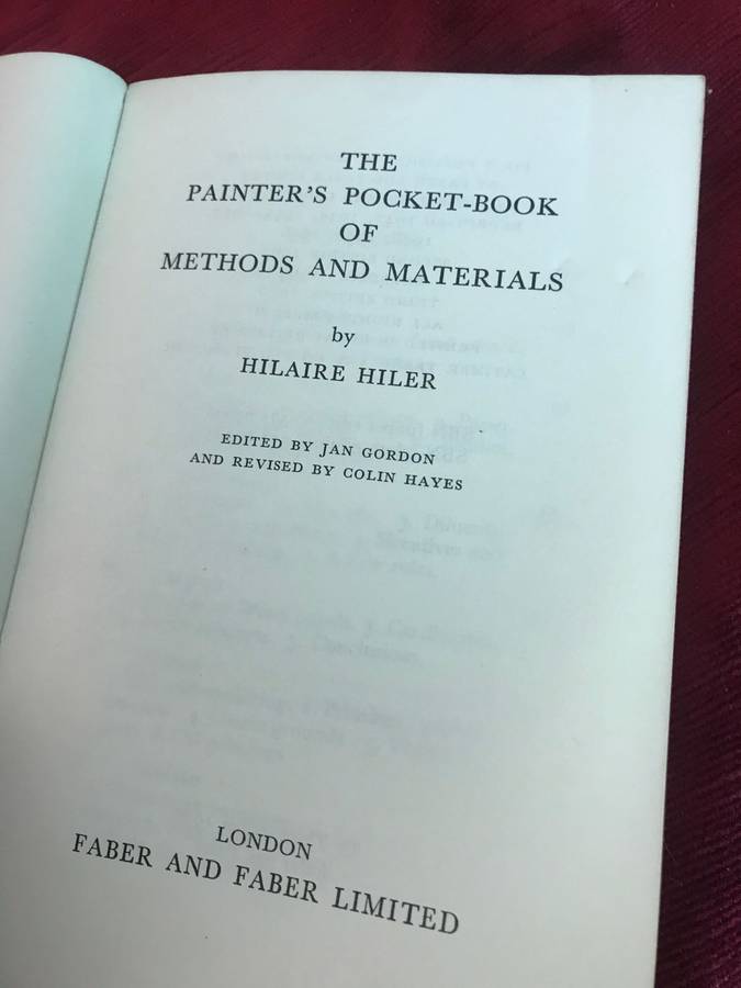 Painters Pocket Book of Methods and Materials - Hilaire Hiler