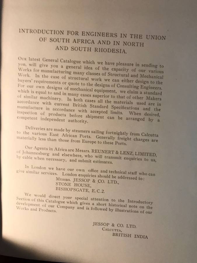 General Catalogue 1936 - Jessop & Co Ltd | India & Burma | Revised 1938