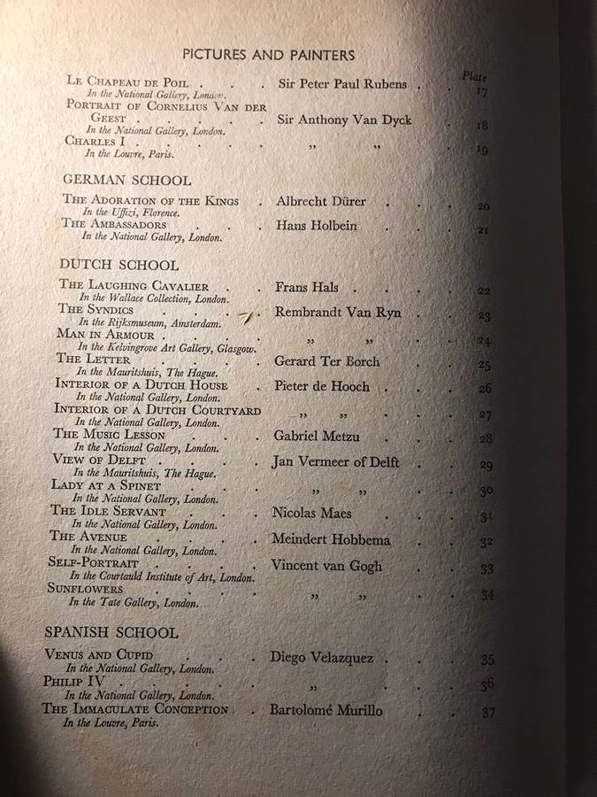 World Famous Paintings: One Hundred Reproductions in Colour - J Grieg Pirie (1939 Hardcover)