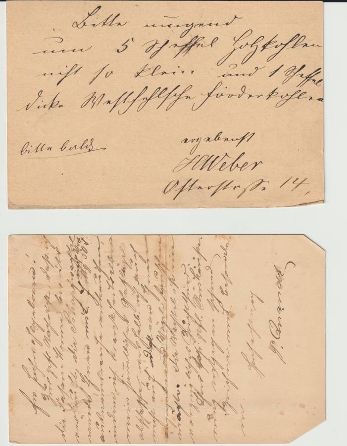 4 x Deutsche Reichs Post used postal stationary cards 1876 to 1884