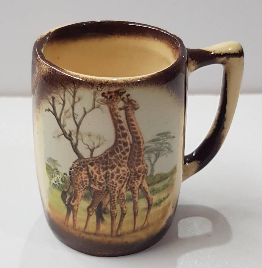 Vintage Kruger National Park souvenir toothpick holder/miniature beer mug.  Souvenir by Crescent War