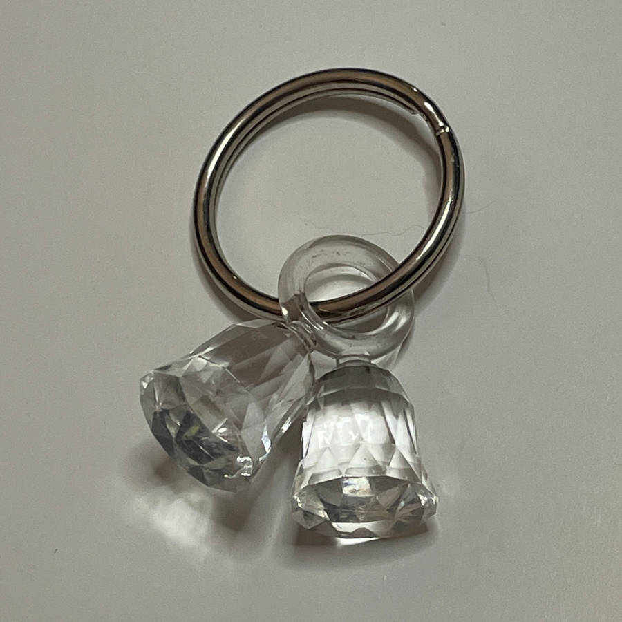 Clear Bells Key Ring