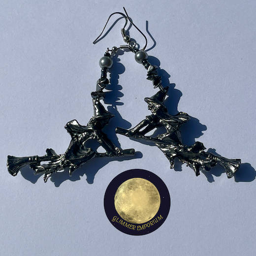 Little Witch Hematite Earrings - Image 2 Little Witch Hematite EarringsLittle Witch Hematite Earring
