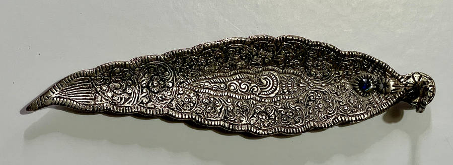 Metal Leaf incense burner