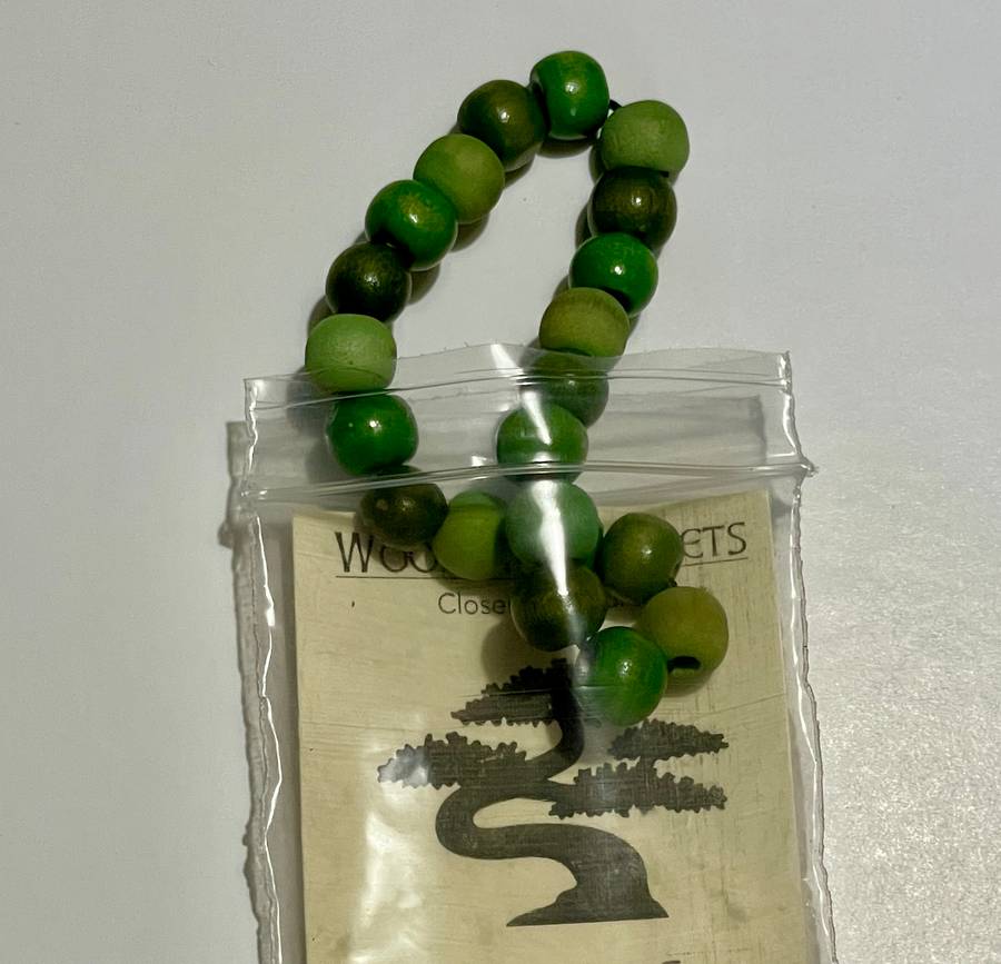 Green Wooden Bracelet