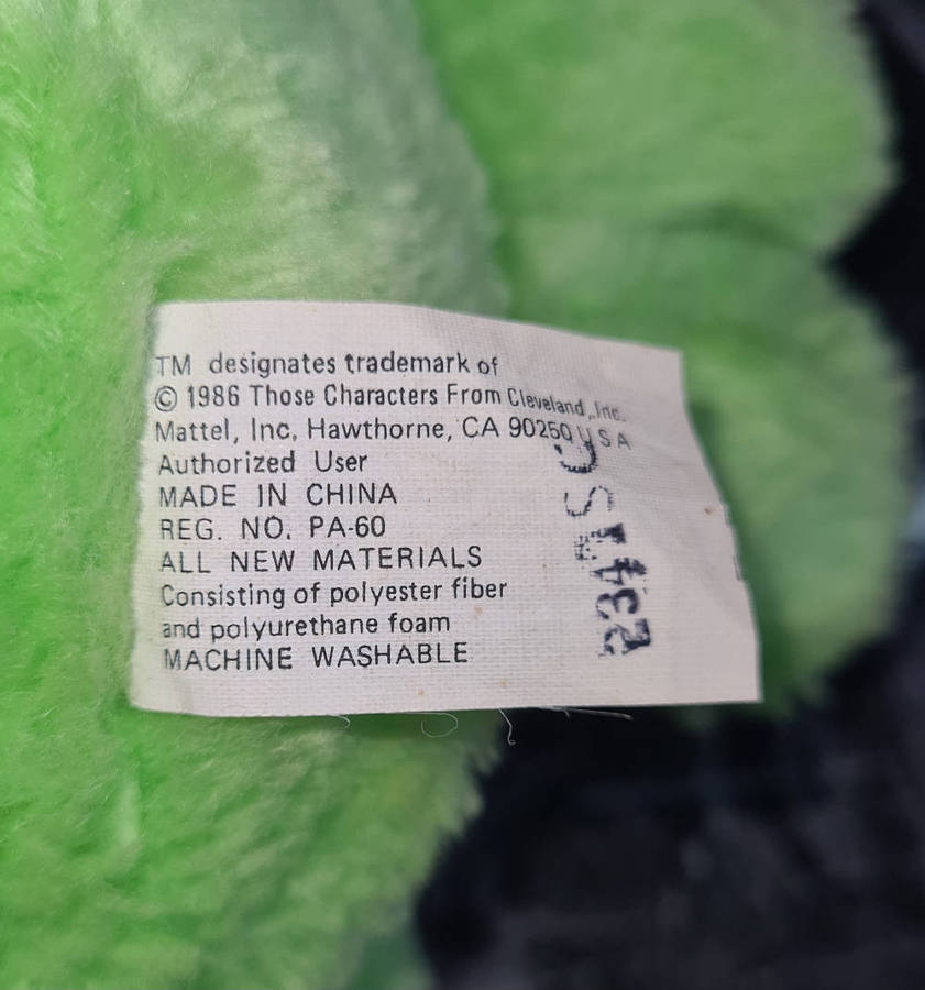Vintage Putter Popple plush toy