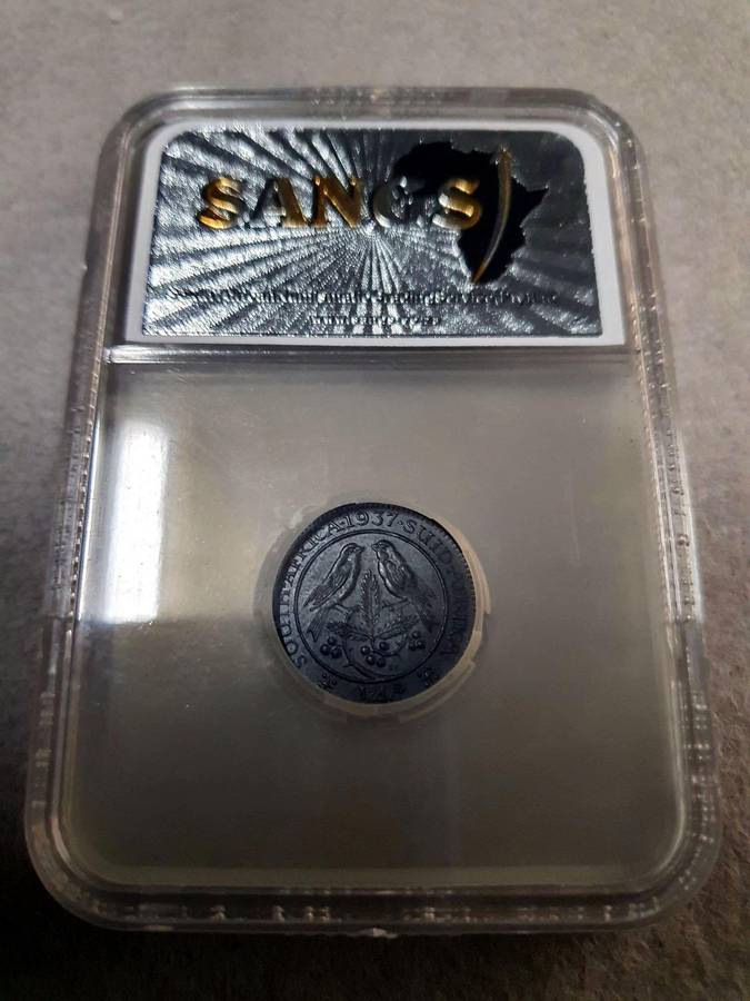 1937 South Africa 1/4 PENNY Coin