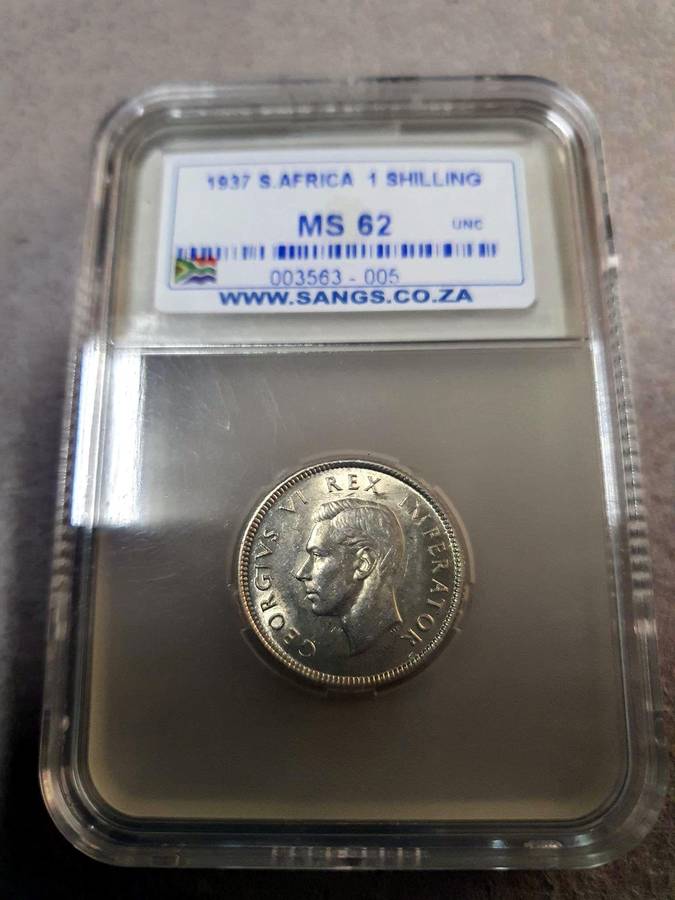 1937 South Africa 1 Shillings MS 62