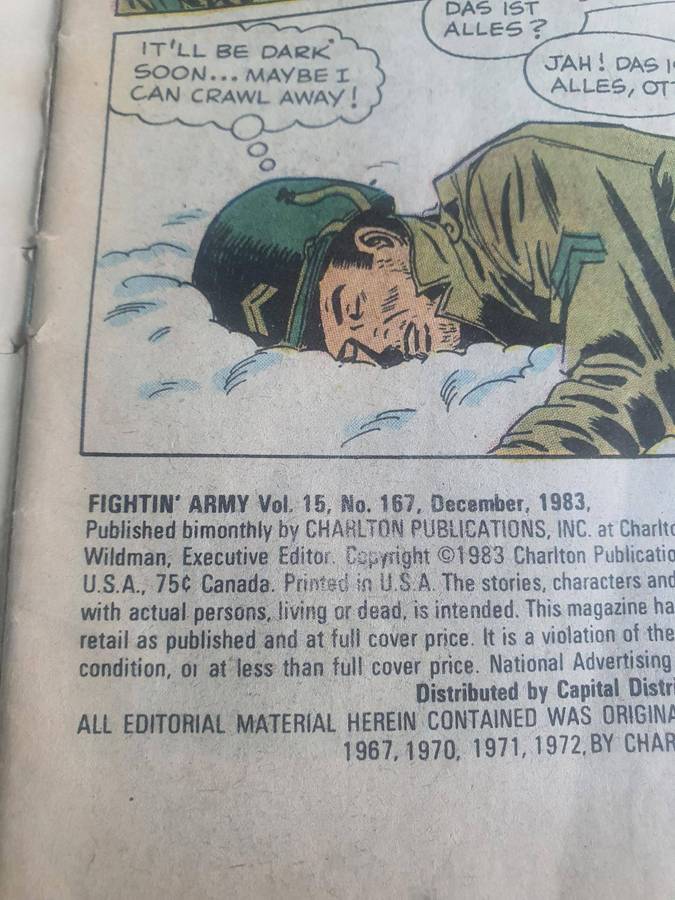 Antique Military Comic Books 3 Off