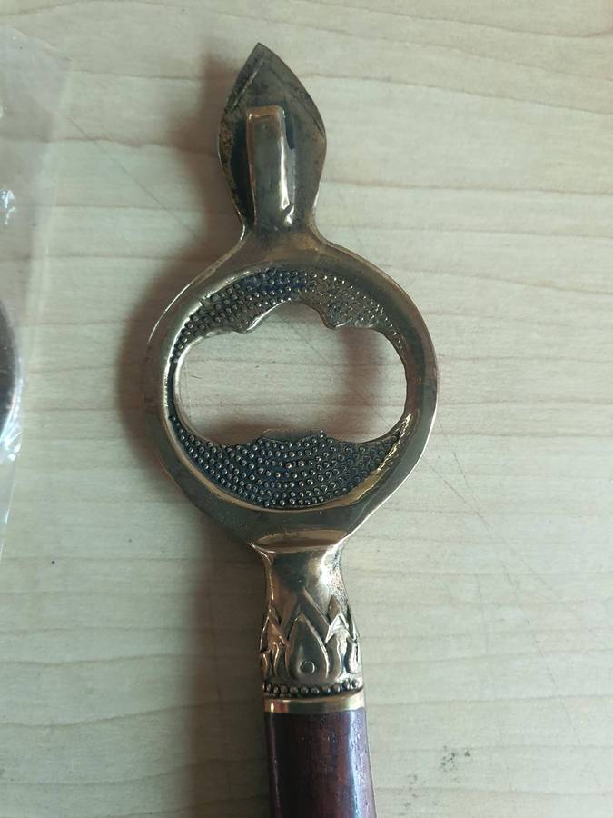 Antique Brass bottle openers lot off 5 one price for all.
