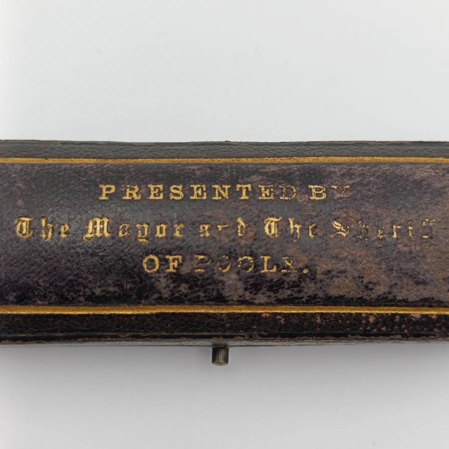 1894 Gold clad fountain pen/pencil combination with unused wax seal end in original box