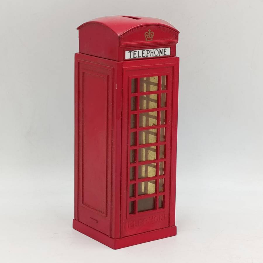 Vintage Royal Telephone booth money box