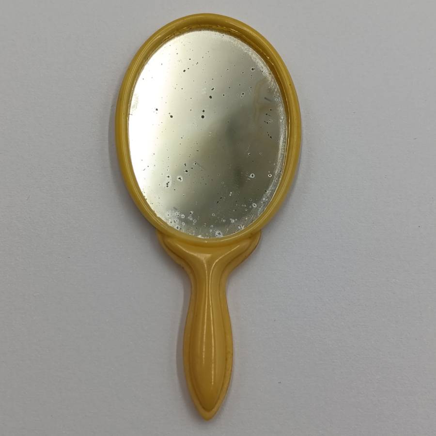 Antique Cleghorn and Harris Cape Town miniature mirror and comb - Compliments of the season 1897
