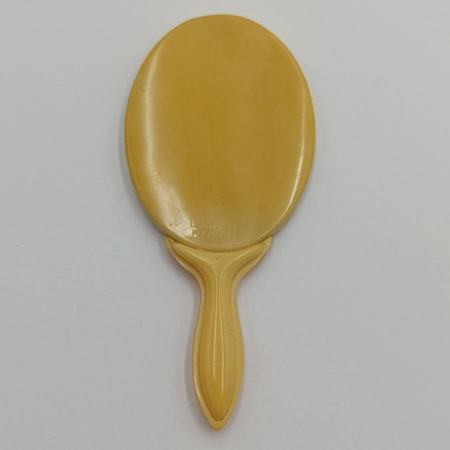 Antique Cleghorn and Harris Cape Town miniature mirror and comb - Compliments of the season 1897