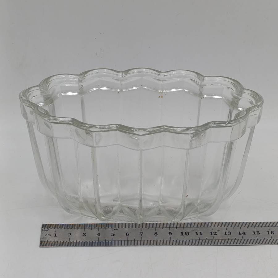 Antique glass jelly mould