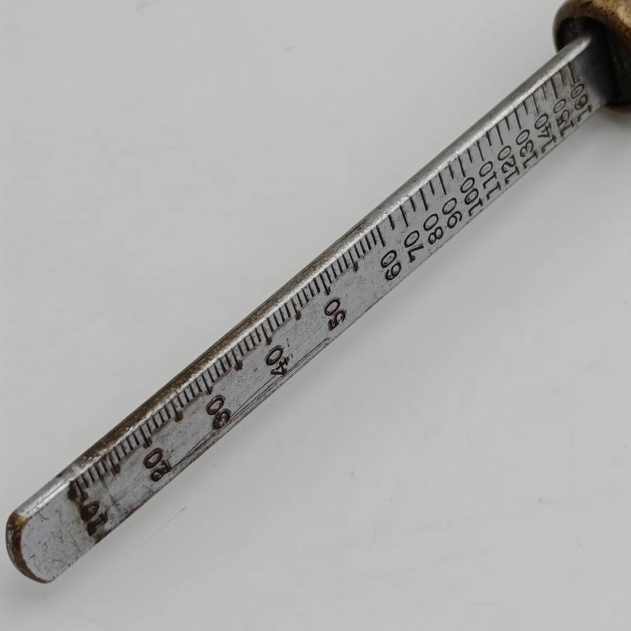 Vintage brass service tyre gauge