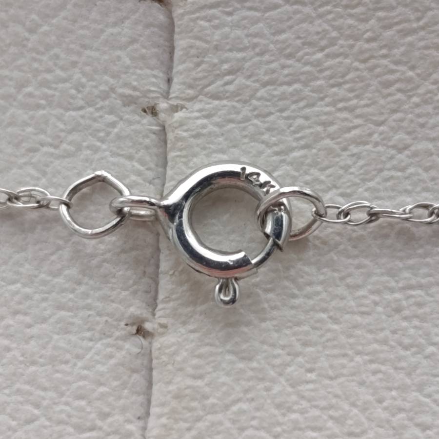 14kt white gold Amethyst necklace and pendant set with earrings - including diamonds, and quartz