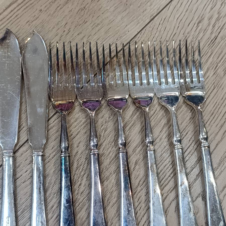 Silverplated 48-piece Dutchess set