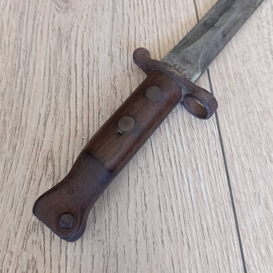 Boer War Enfield P1888 Pattern, 303 bayonet with Scabbard - issued June 1898