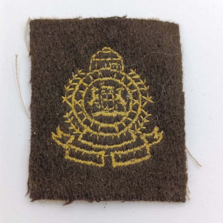 SA Railway Police field dress cap badge