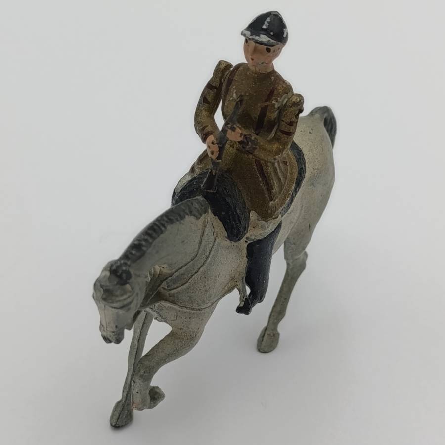Britains Ltd Band of the household Life Guards flutist on horse lead soldier