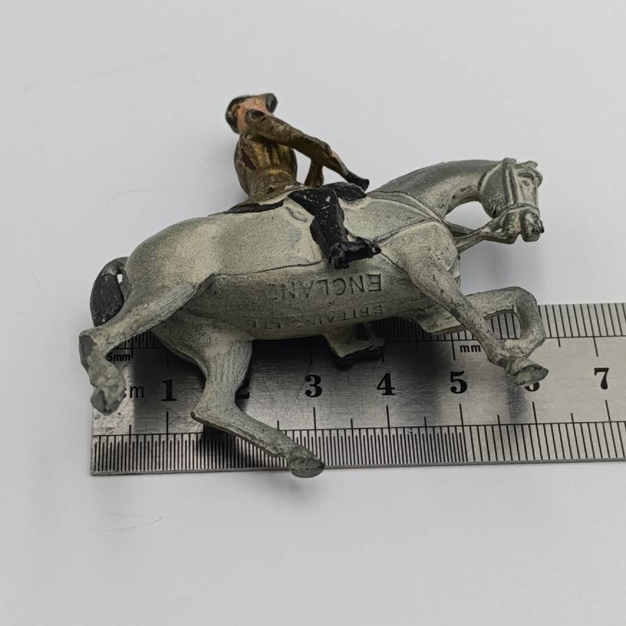 Britains Ltd Band of the household Life Guards flutist on horse lead soldier