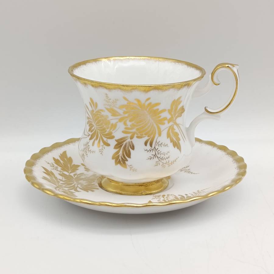 Vintage Royal Albert Golden Glory porcelain cup and saucer