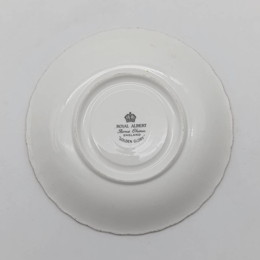 Vintage Royal Albert Golden Glory porcelain cup and saucer
