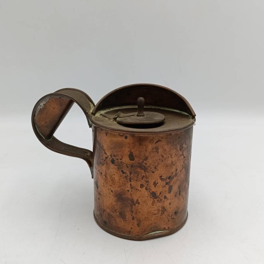 Vintage Diamond brand English make copper small oil can - possibly railways